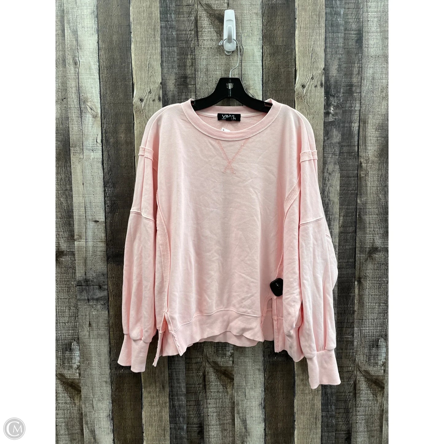 Sweatshirt Crewneck By Cme In Pink, Size: L
