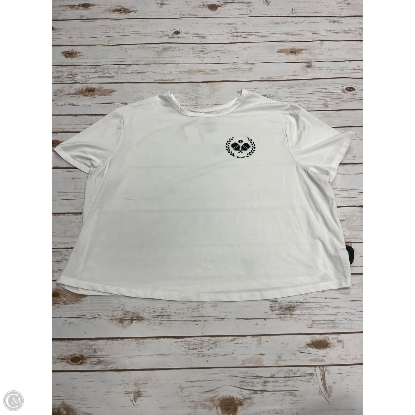 Athletic Top Short Sleeve By All In Motion In White, Size: Xxl