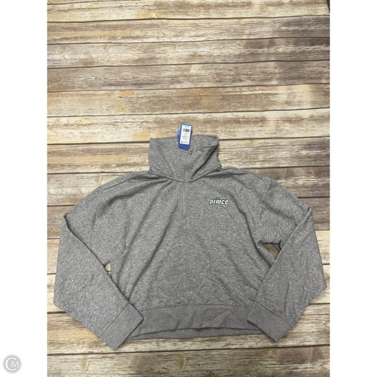 Athletic Top Long Sleeve Collar By Cmc In Grey, Size: Xxl