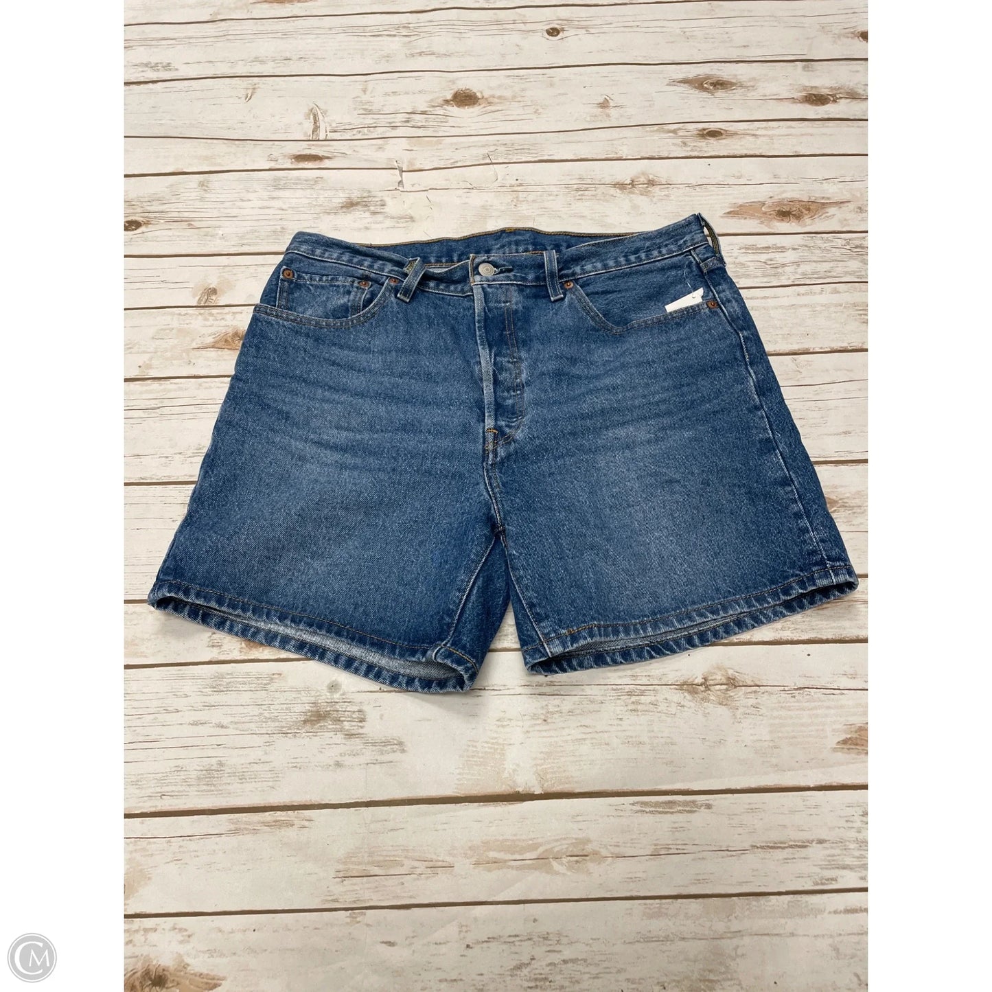 Shorts By Levis In Blue Denim, Size: 16