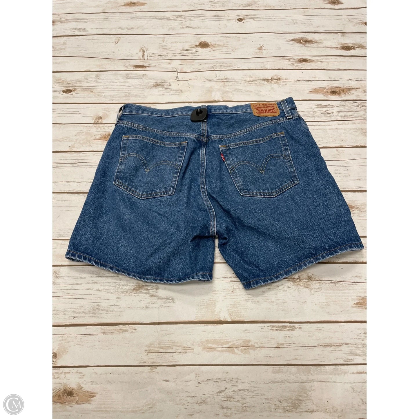 Shorts By Levis In Blue Denim, Size: 16