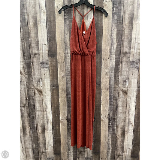 Dress Casual Midi By Lush In Brown, Size: M