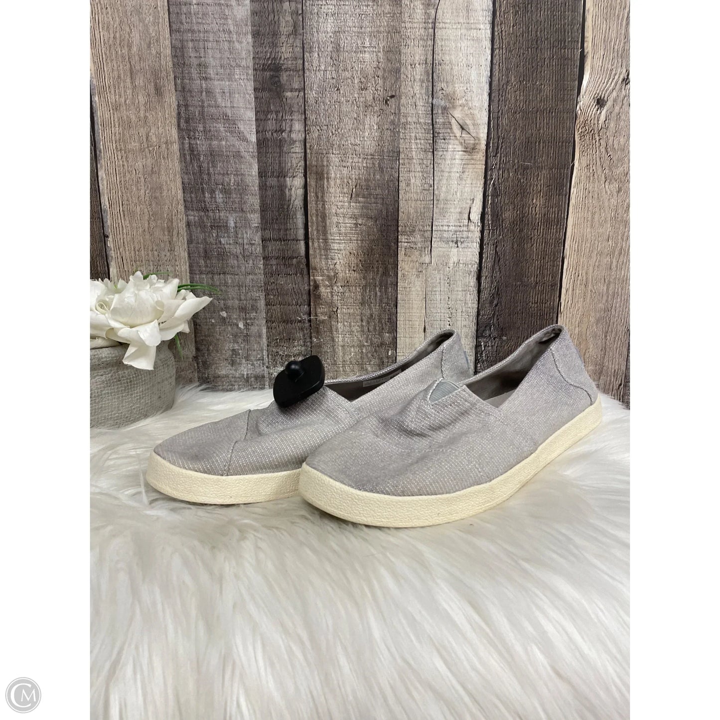 Shoes Flats By Toms In Grey, Size: 10
