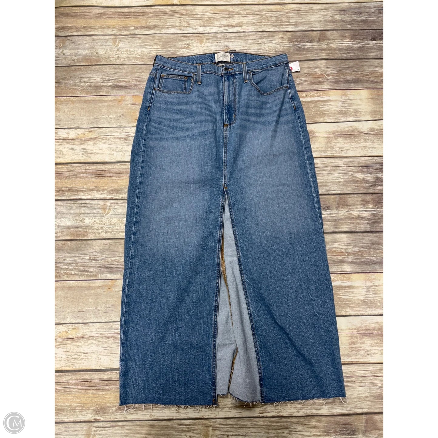 Skirt Maxi By Universal Thread In Blue Denim, Size: 12