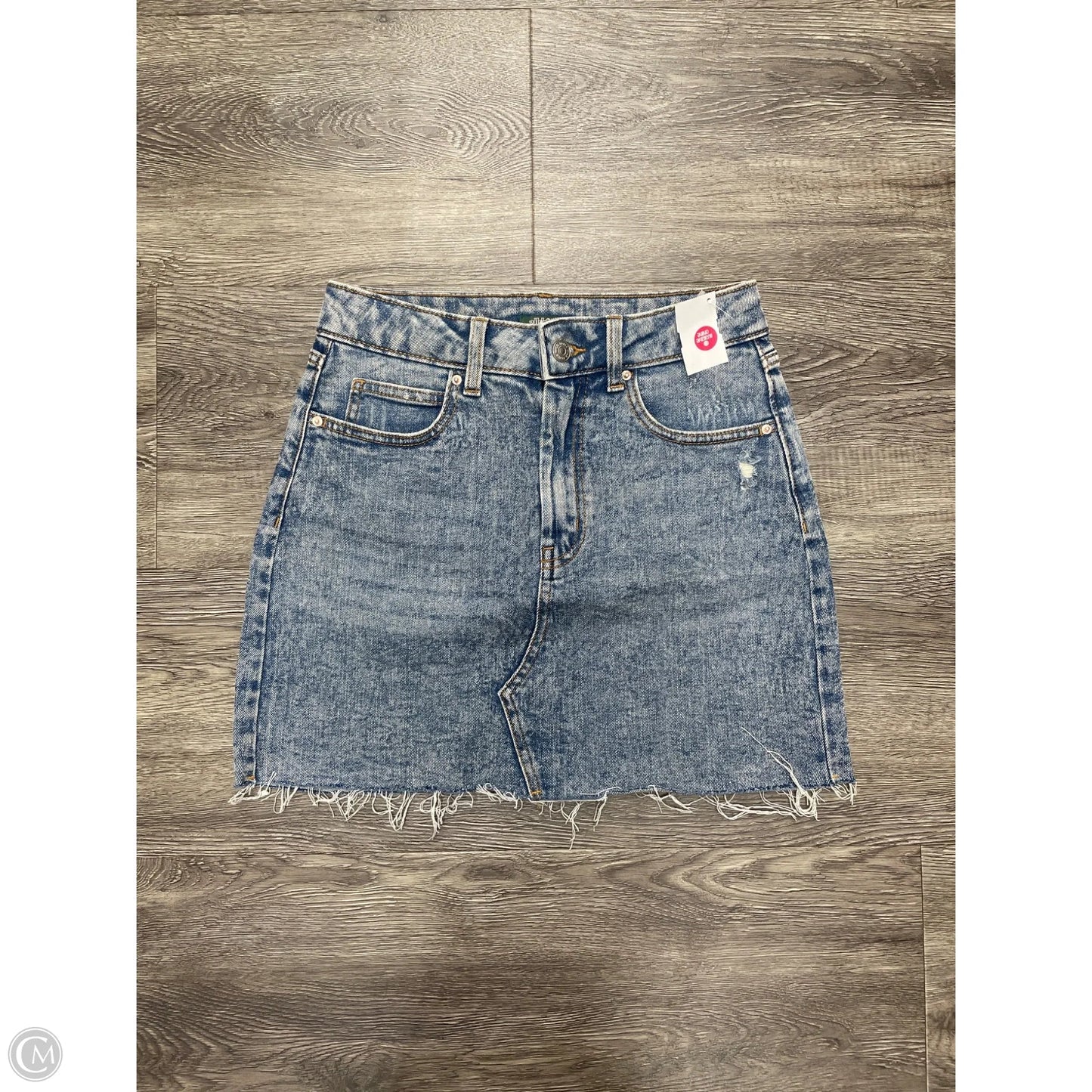 Skirt Mini & Short By Wild Fable In Blue Denim, Size: S