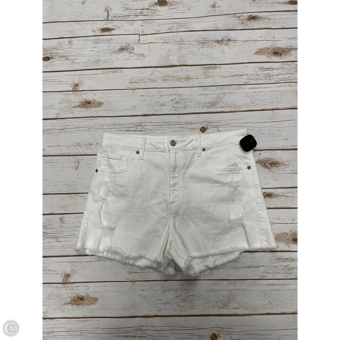 Shorts By Cme In White Denim, Size: L