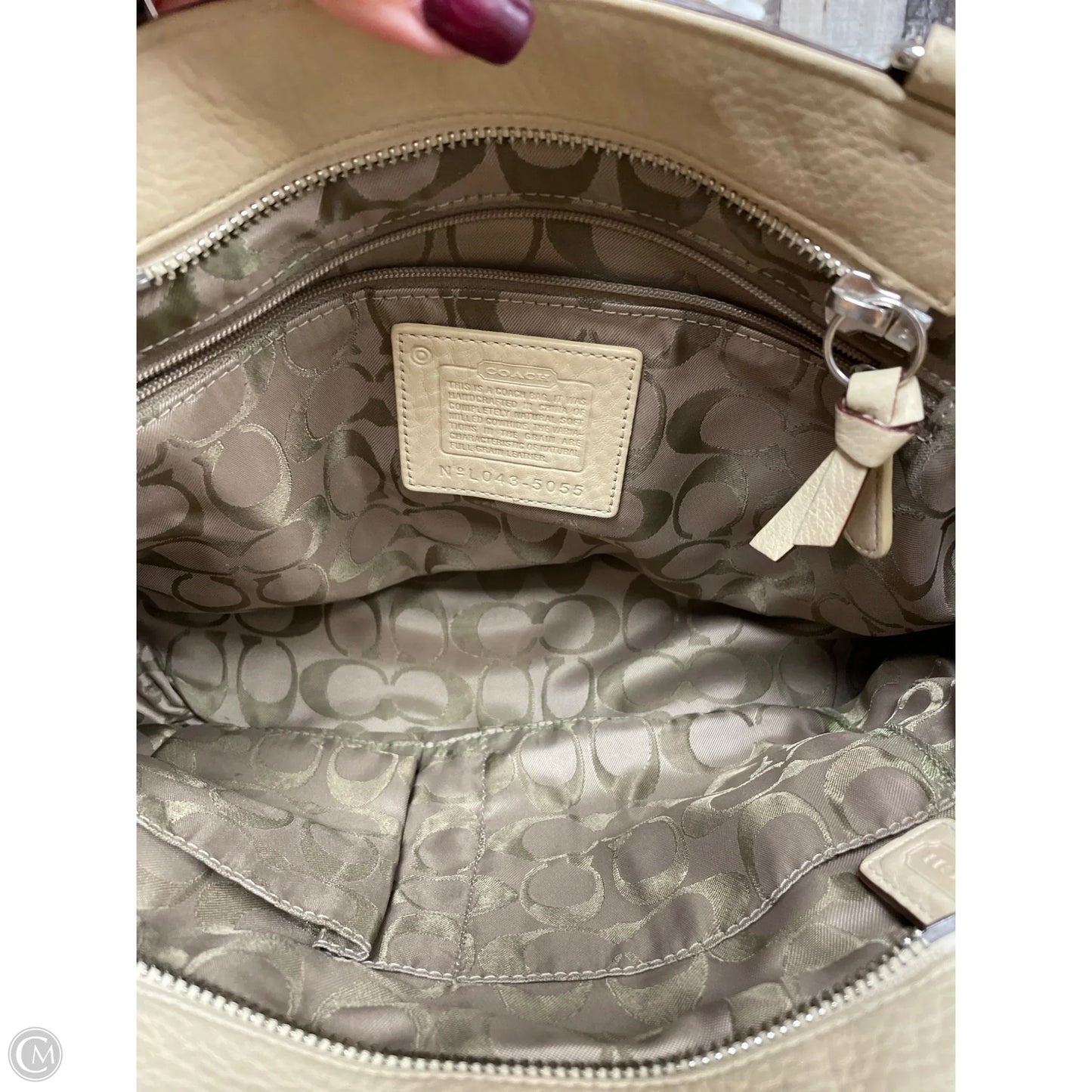 Handbag Designer By Coach, Size: Medium