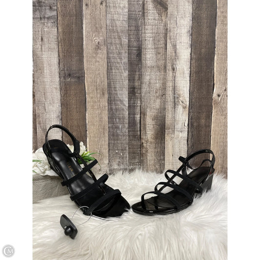 Sandals Heels Wedge By Anne Klein In Black, Size: 11