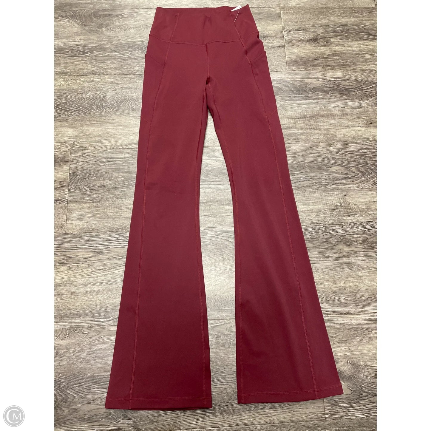 Athletic Pants By Fabletics In Maroon, Size: S