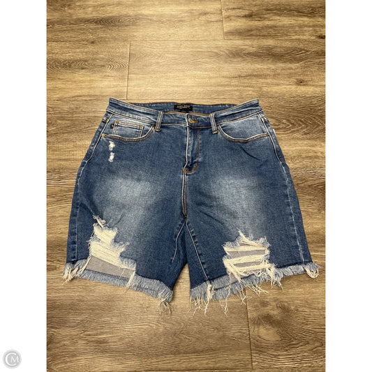 Shorts By Judy Blue In Blue Denim, Size: 1x