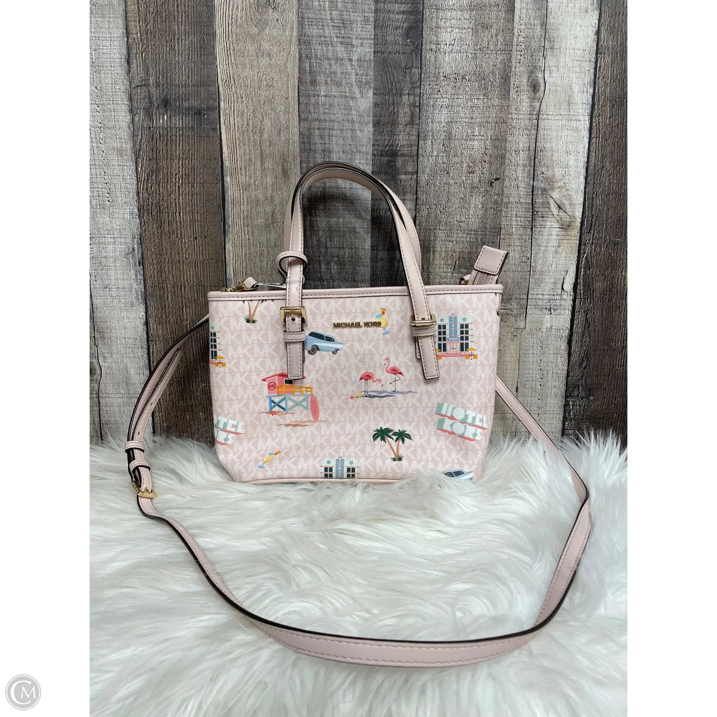 Crossbody Designer By Michael Kors, Size: Medium