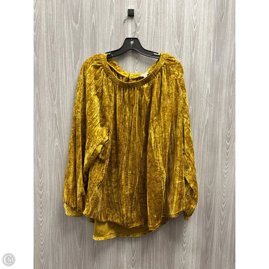 Top Long Sleeve By Umgee In Gold, Size: 1x