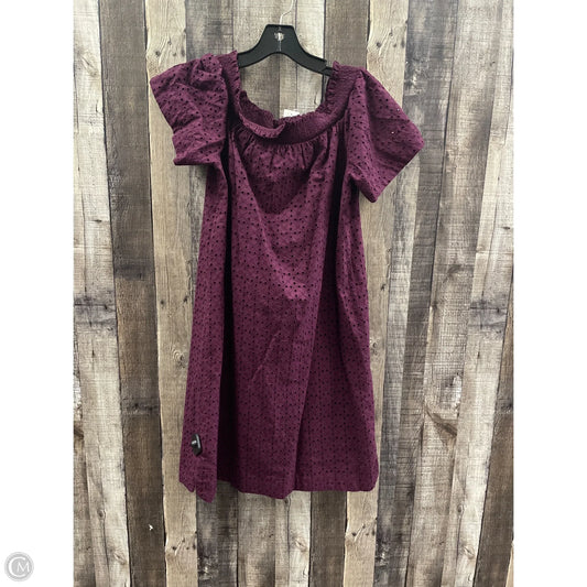 Dress Casual Midi By Loft In Maroon, Size: M
