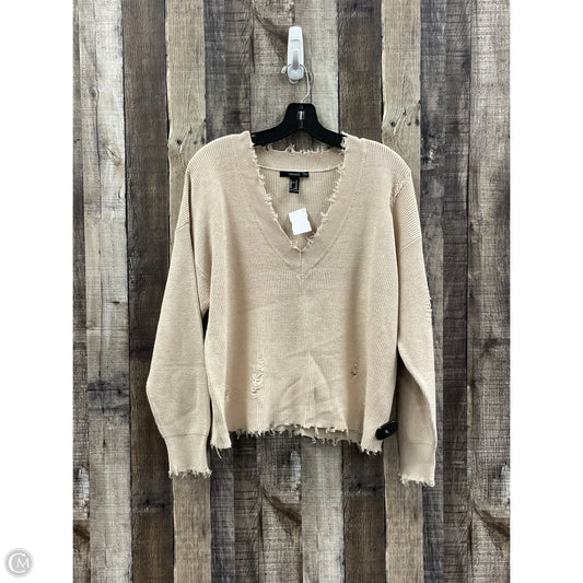 Sweater By Forever 21 In Tan, Size: M