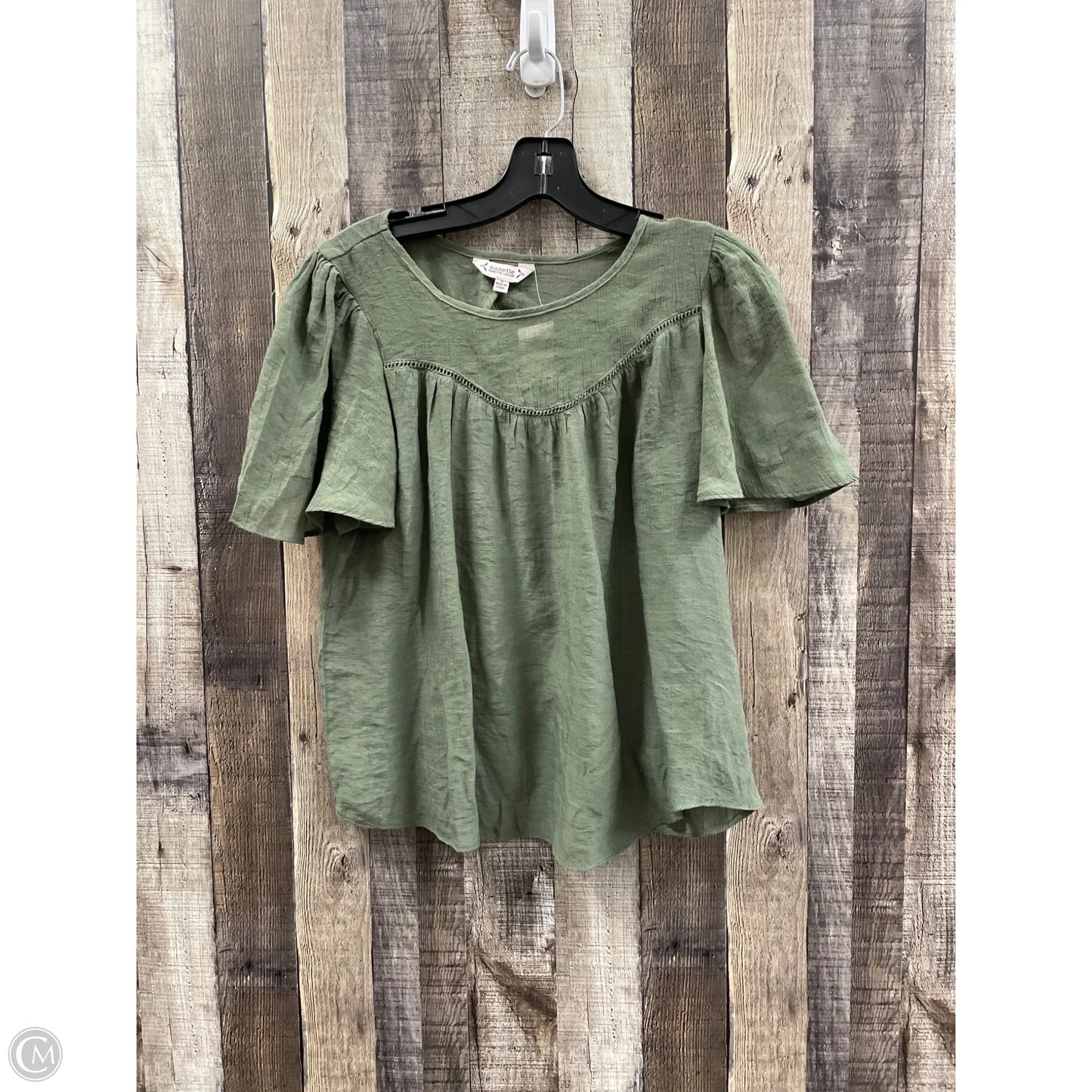 Top Short Sleeve By Nanette Lepore In Green, Size: S