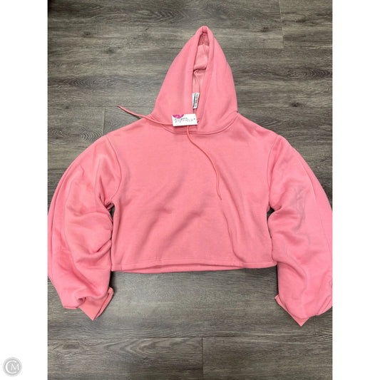 Sweatshirt Hoodie By Hyfve In Pink, Size: M