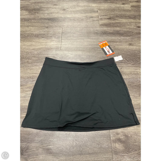 Athletic Skort By Tranquility In Black, Size: Xxl