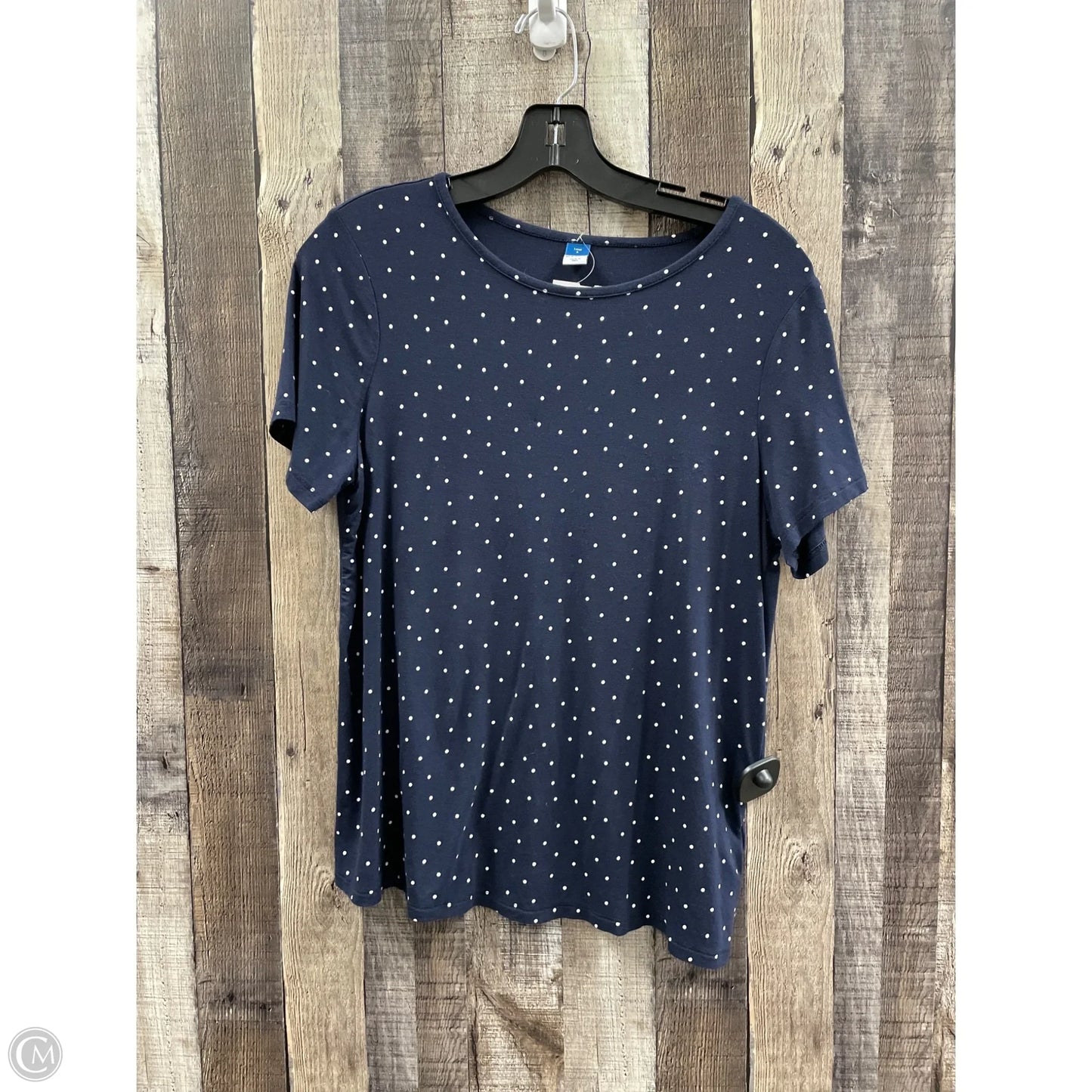Top Short Sleeve Basic By Old Navy In Polkadot Pattern, Size: S