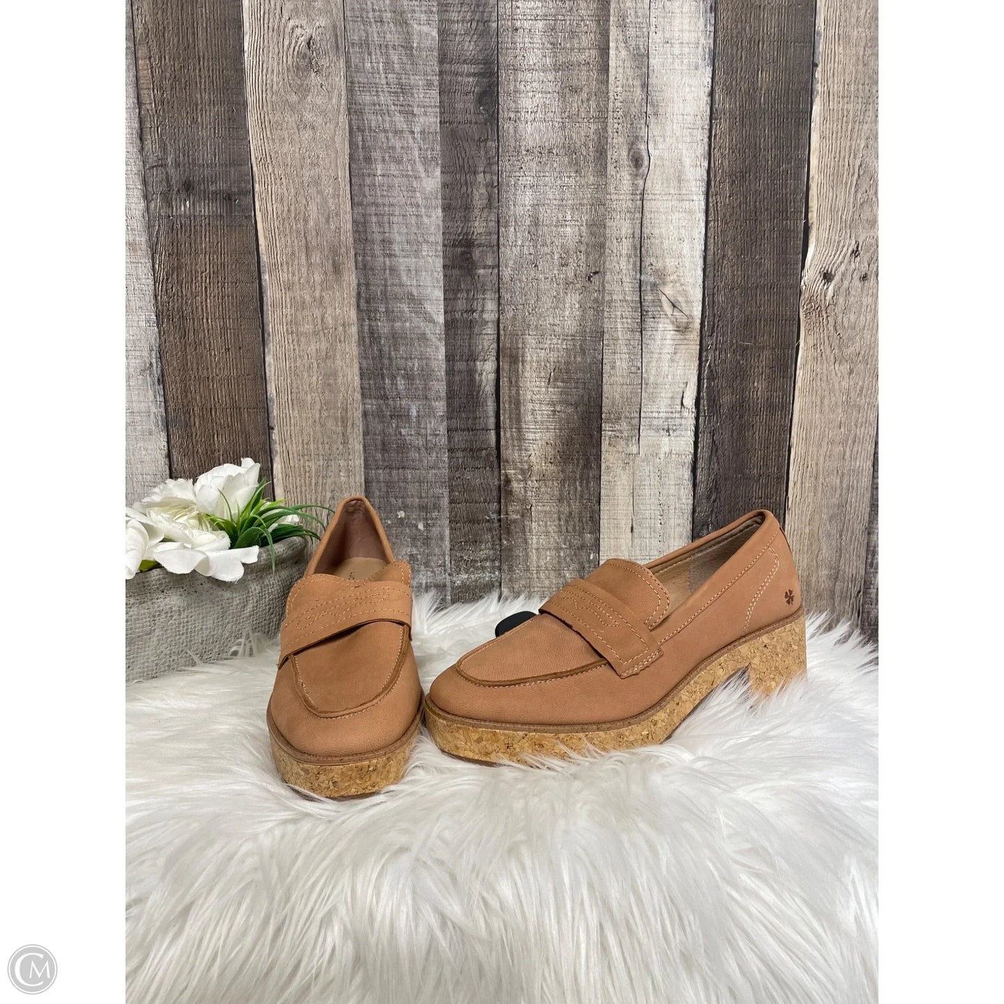 Shoes Heels Block By Lucky Brand In Tan, Size: 6.5