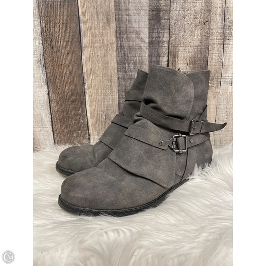 Boots Ankle Flats By Jelly Pop In Grey, Size: 9.5
