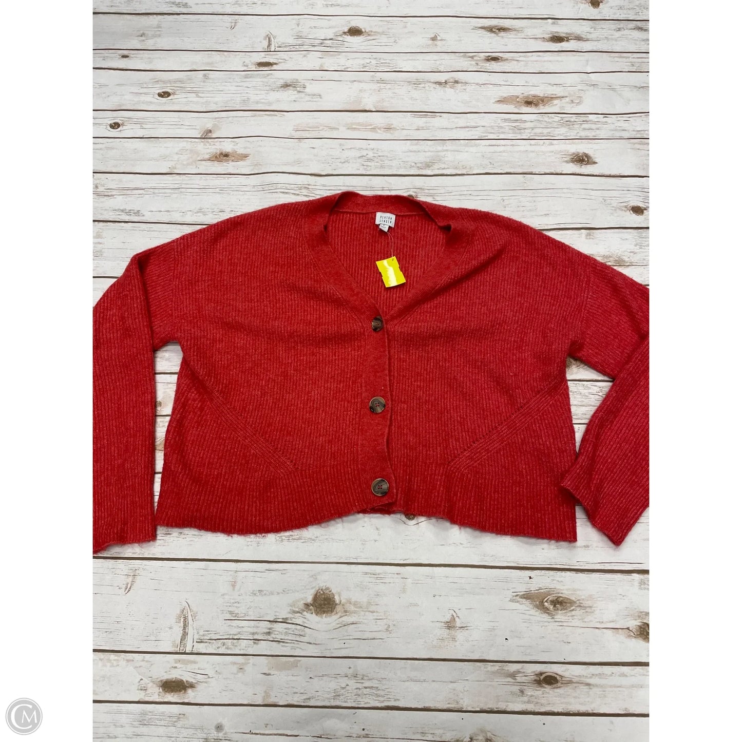 Cardigan By Peyton Jensen In Red, Size: L