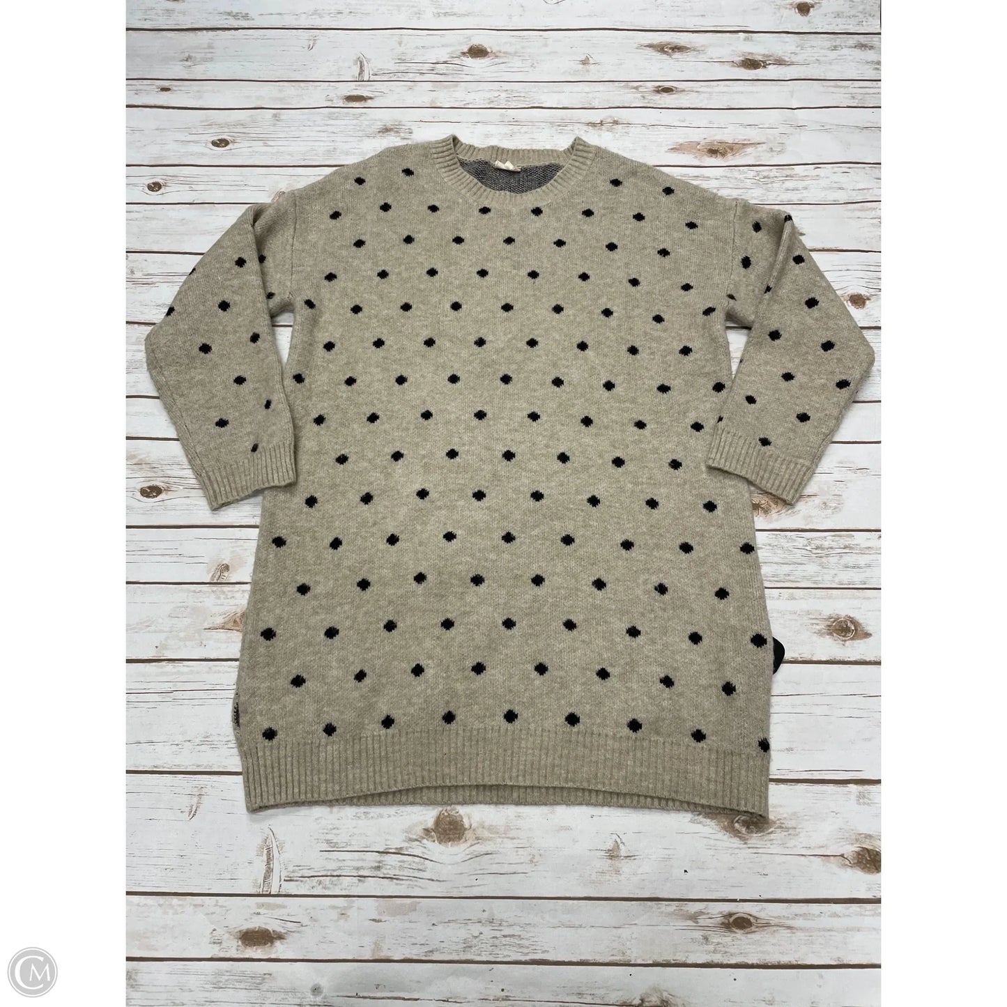 Dress Sweater By Hem & Thread In Tan, Size: L