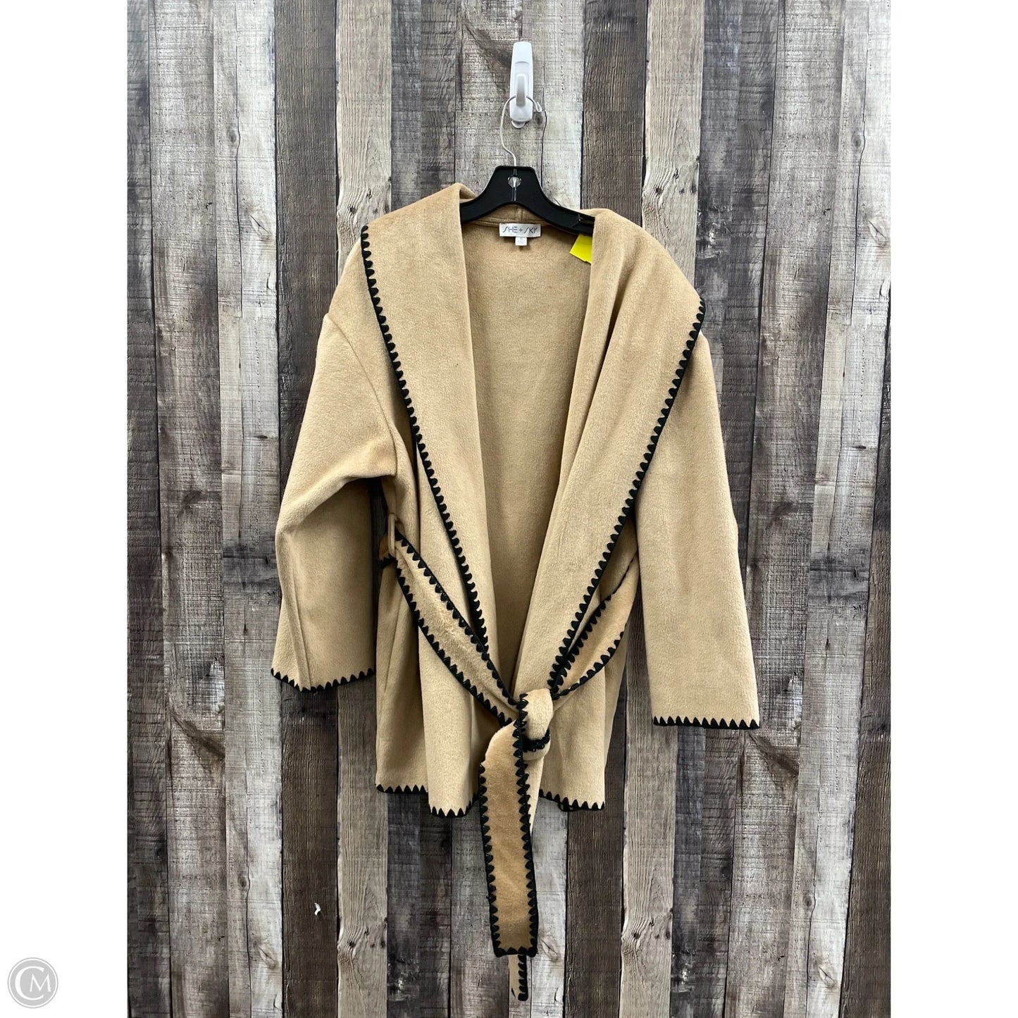 Jacket Fleece By She + Sky In Tan, Size: S