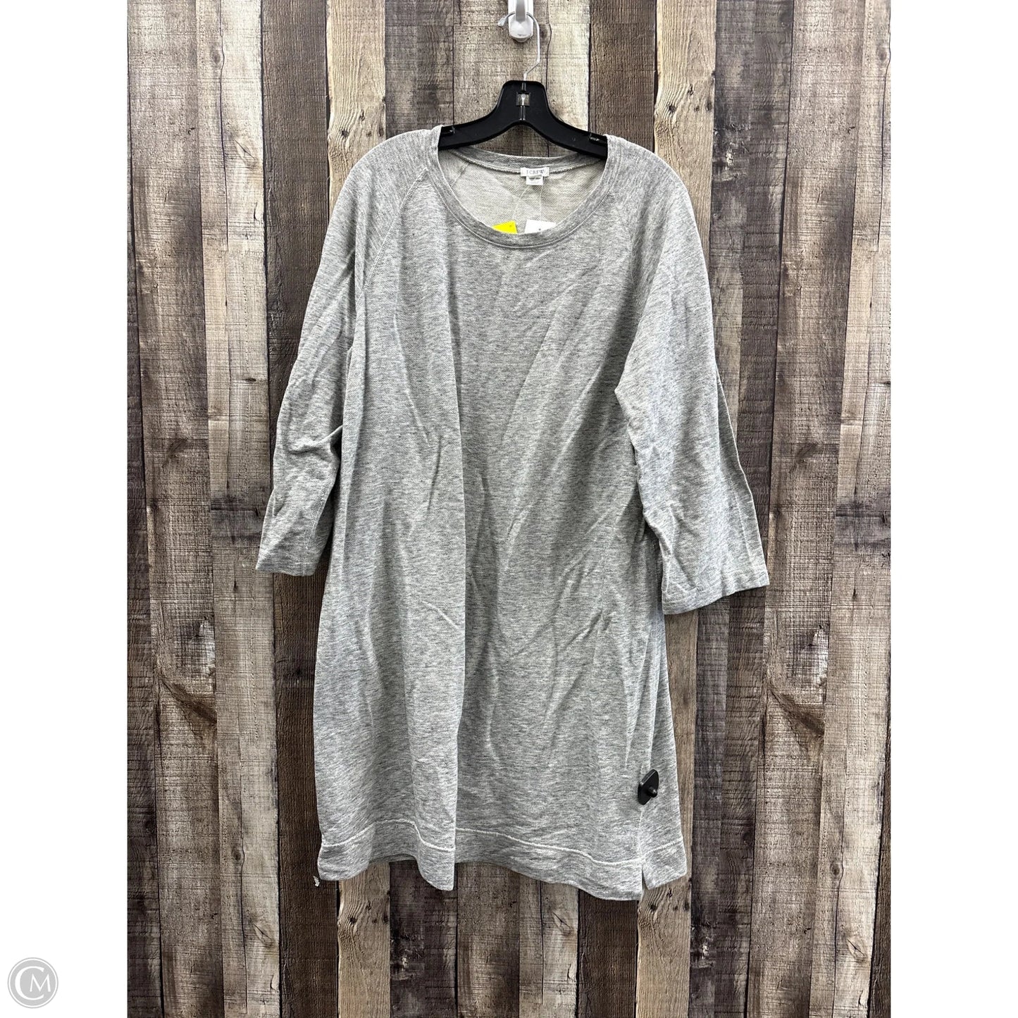 Dress Casual Midi By J. Crew In Grey, Size: Xxl