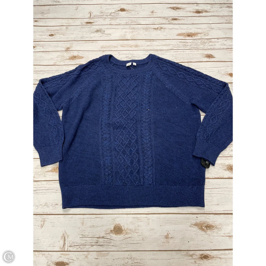 Sweater By Gap In Blue, Size: Xxl