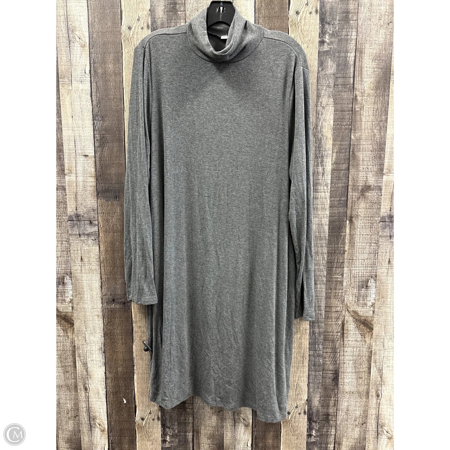 Dress Casual Midi By Gap In Grey, Size: Xxl