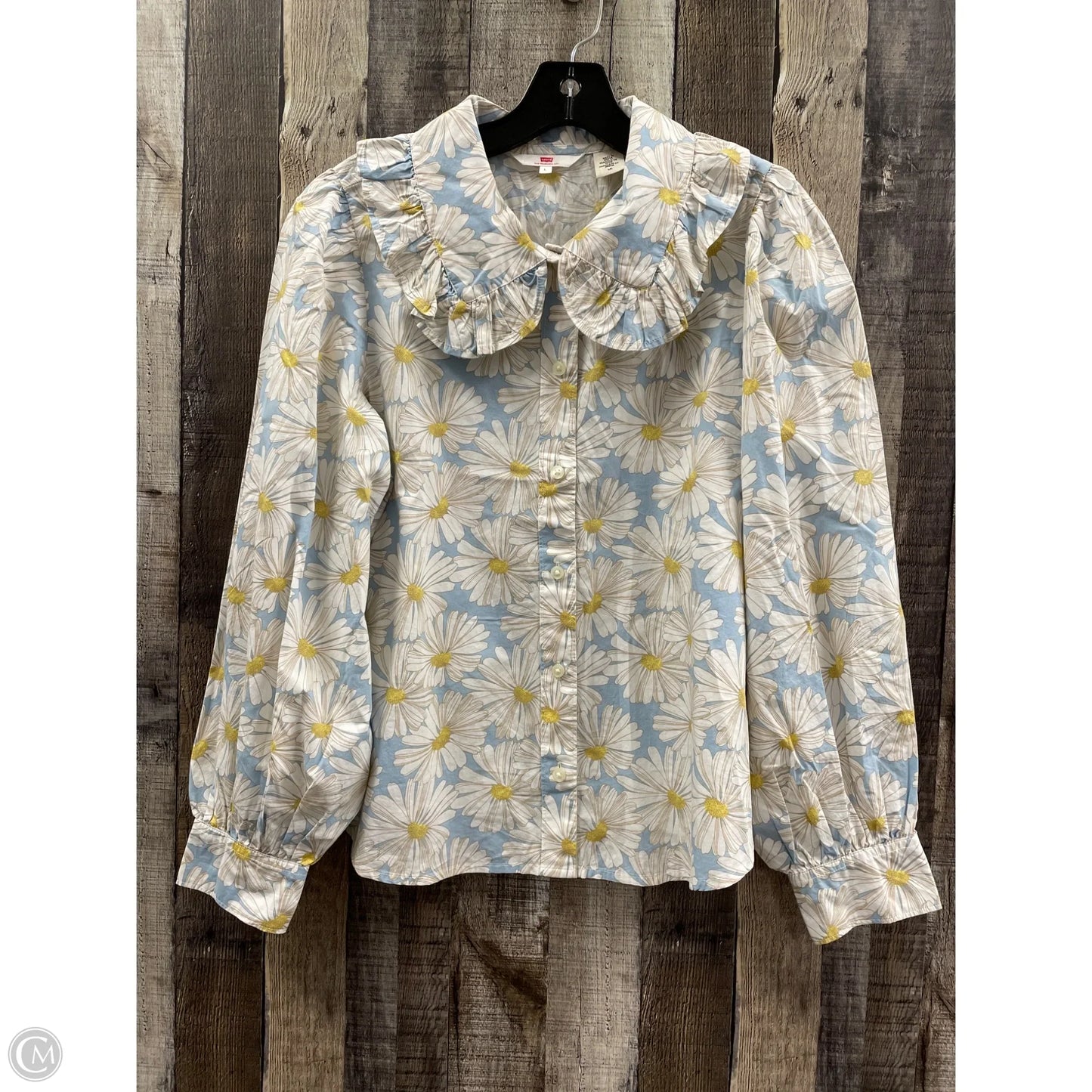 Top Long Sleeve By Levis In Floral Print, Size: L