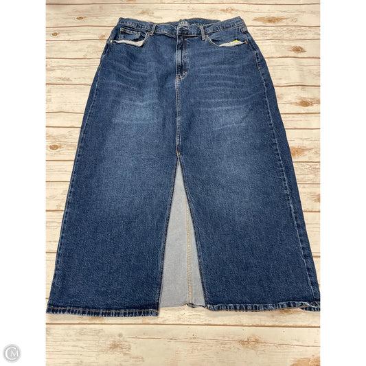 Skirt Maxi By Ana In Blue Denim, Size: 18