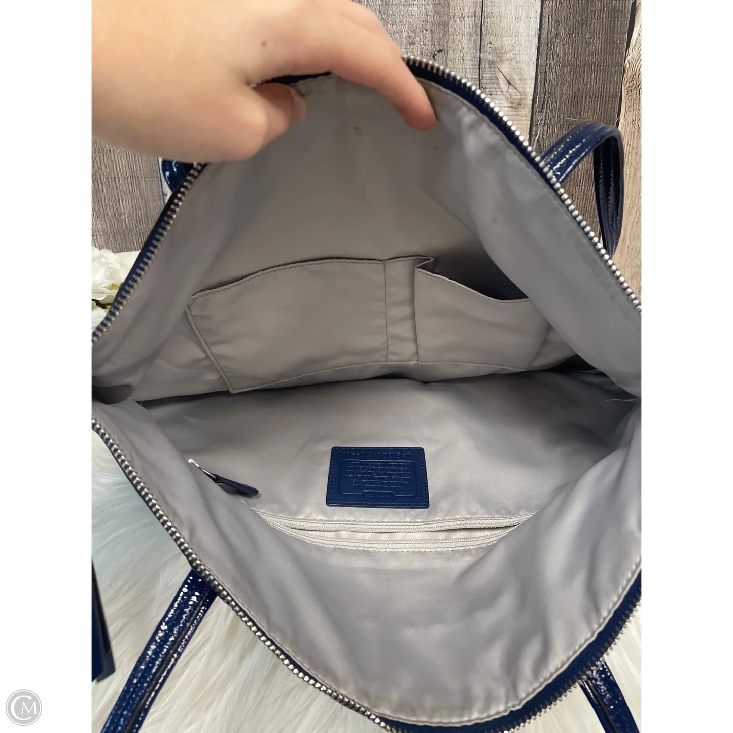 Handbag Designer By Coach, Size: Large