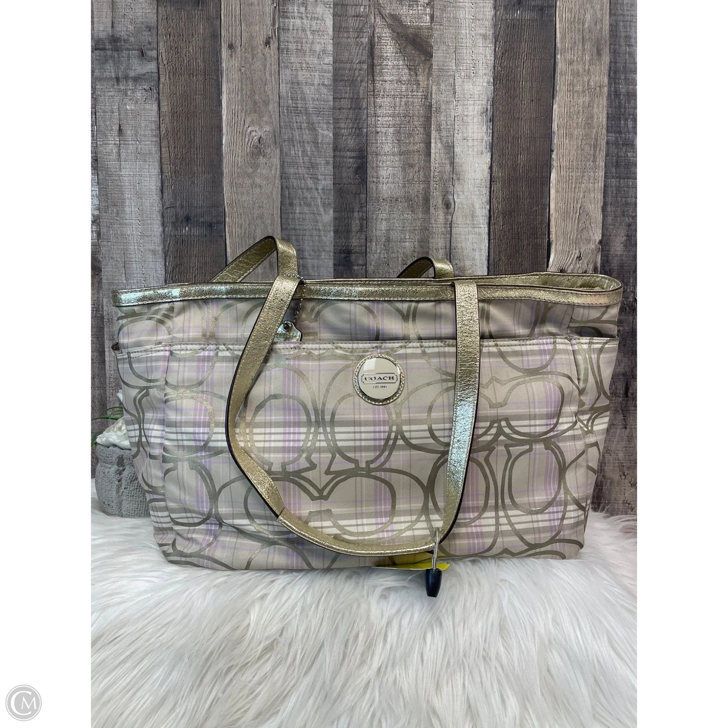 Handbag Designer By Coach, Size: Large