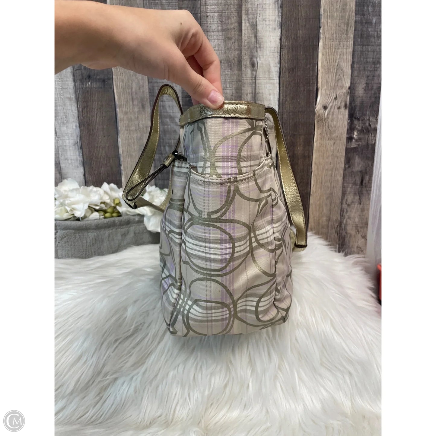 Handbag Designer By Coach, Size: Large