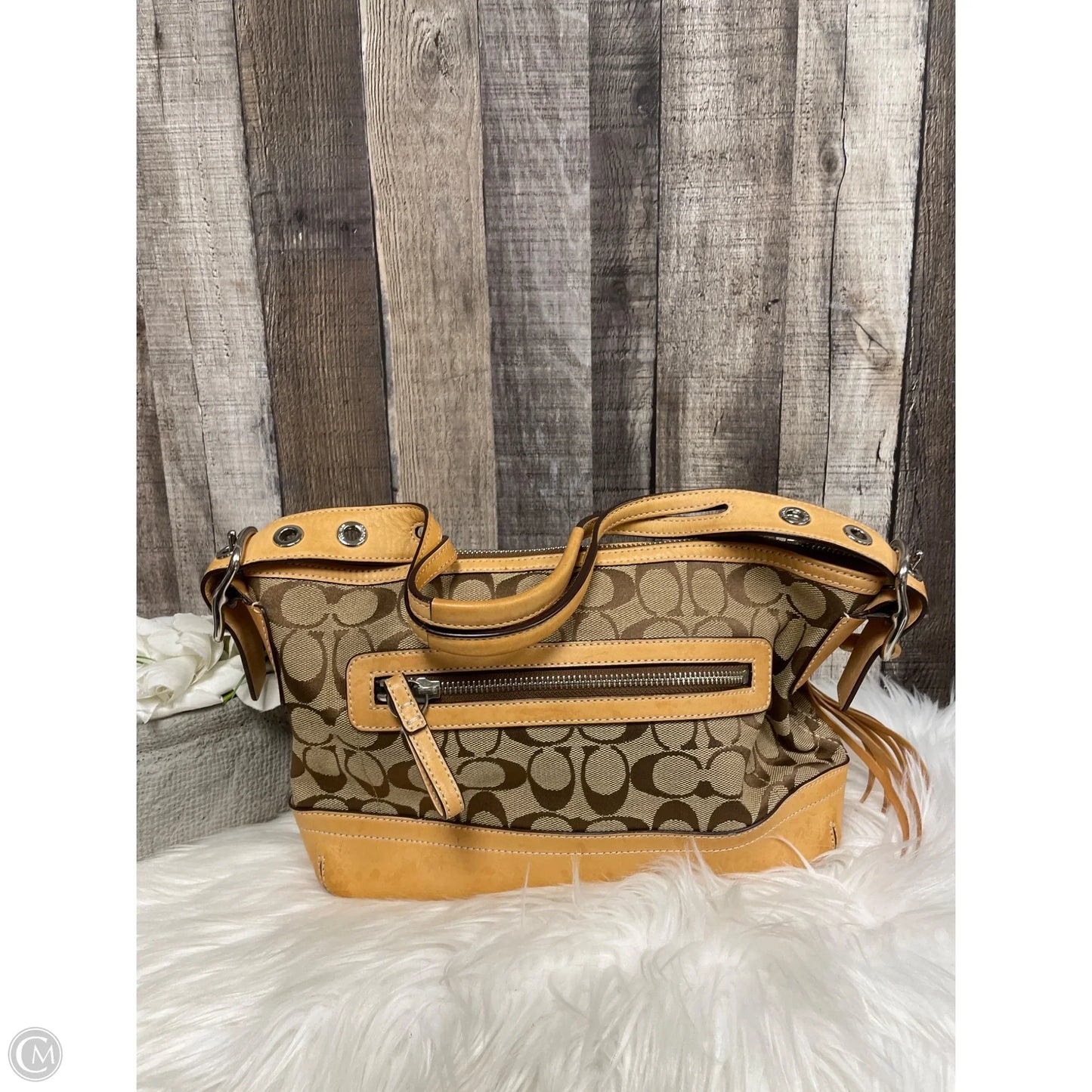 Handbag Designer By Coach, Size: Medium