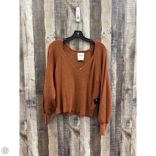 Sweater By Abercrombie And Fitch In Bronze, Size: L