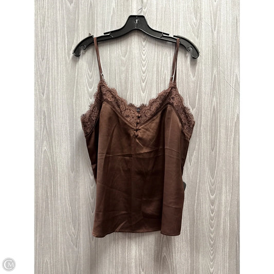 Top Sleeveless By Abercrombie And Fitch In Brown, Size: L