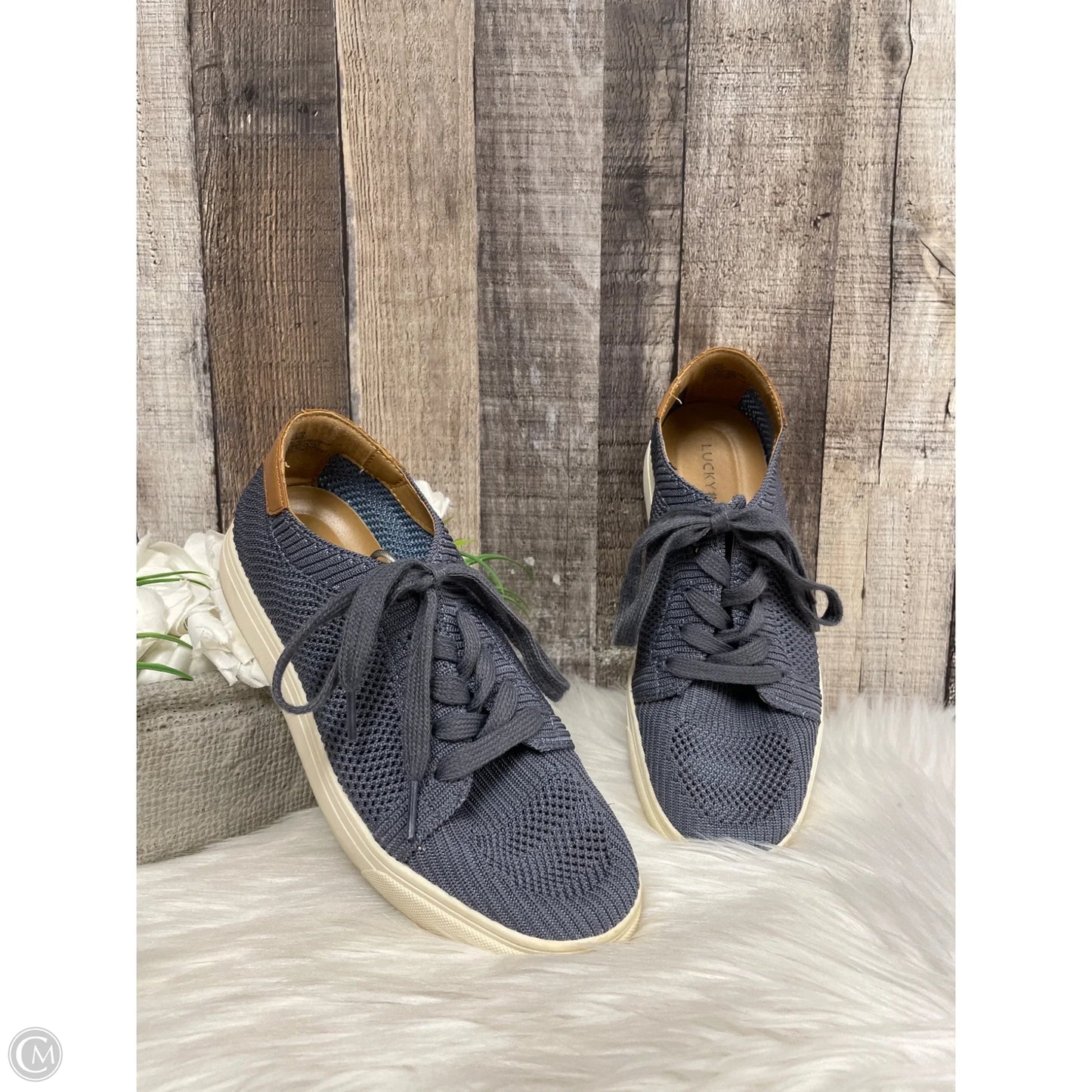 Shoes Sneakers By Lucky Brand In Blue, Size: 6.5