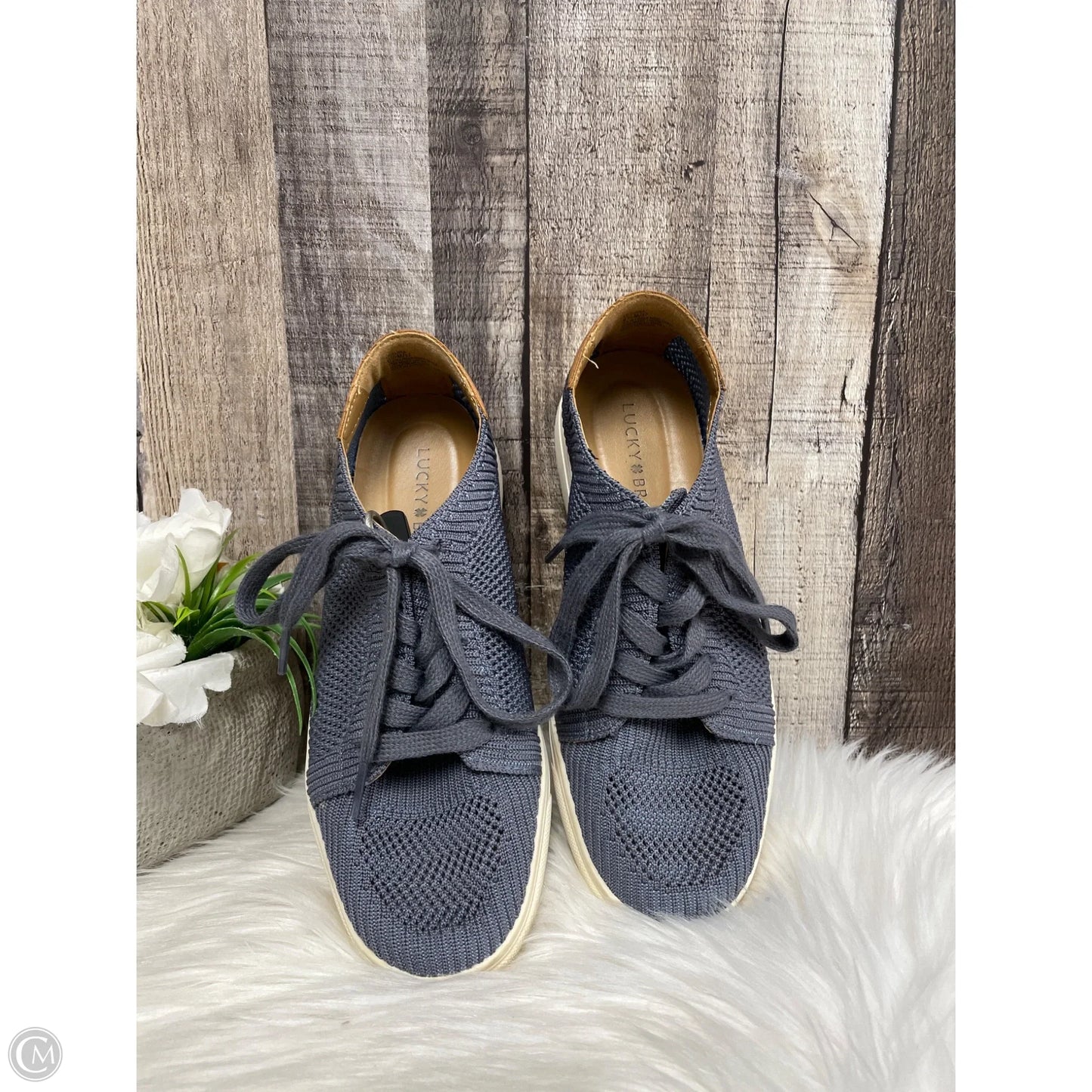 Shoes Sneakers By Lucky Brand In Blue, Size: 6.5