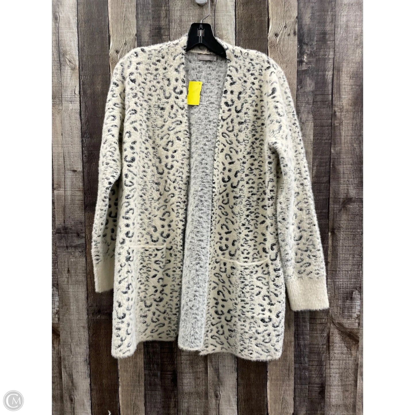 Sweater Cardigan By Cyrus In Animal Print, Size: M