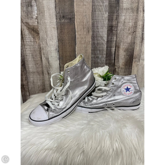Shoes Sneakers By Converse In Silver, Size: 10