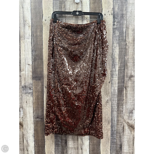 Skirt Maxi By Loft In Brown, Size: 12p