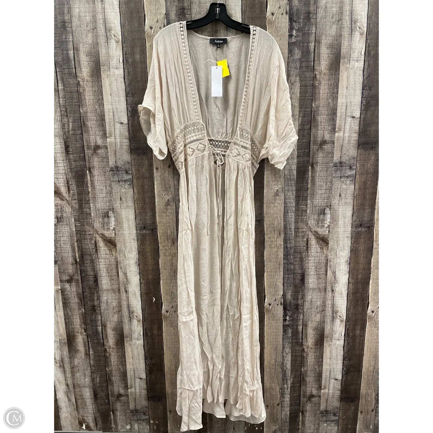 Cardigan By Aakaa In Beige, Size: L