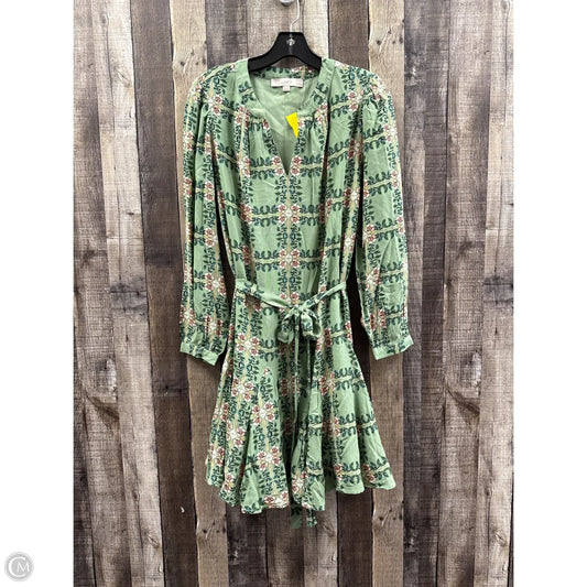 Dress Casual Midi By Loft In Green, Size: Lp
