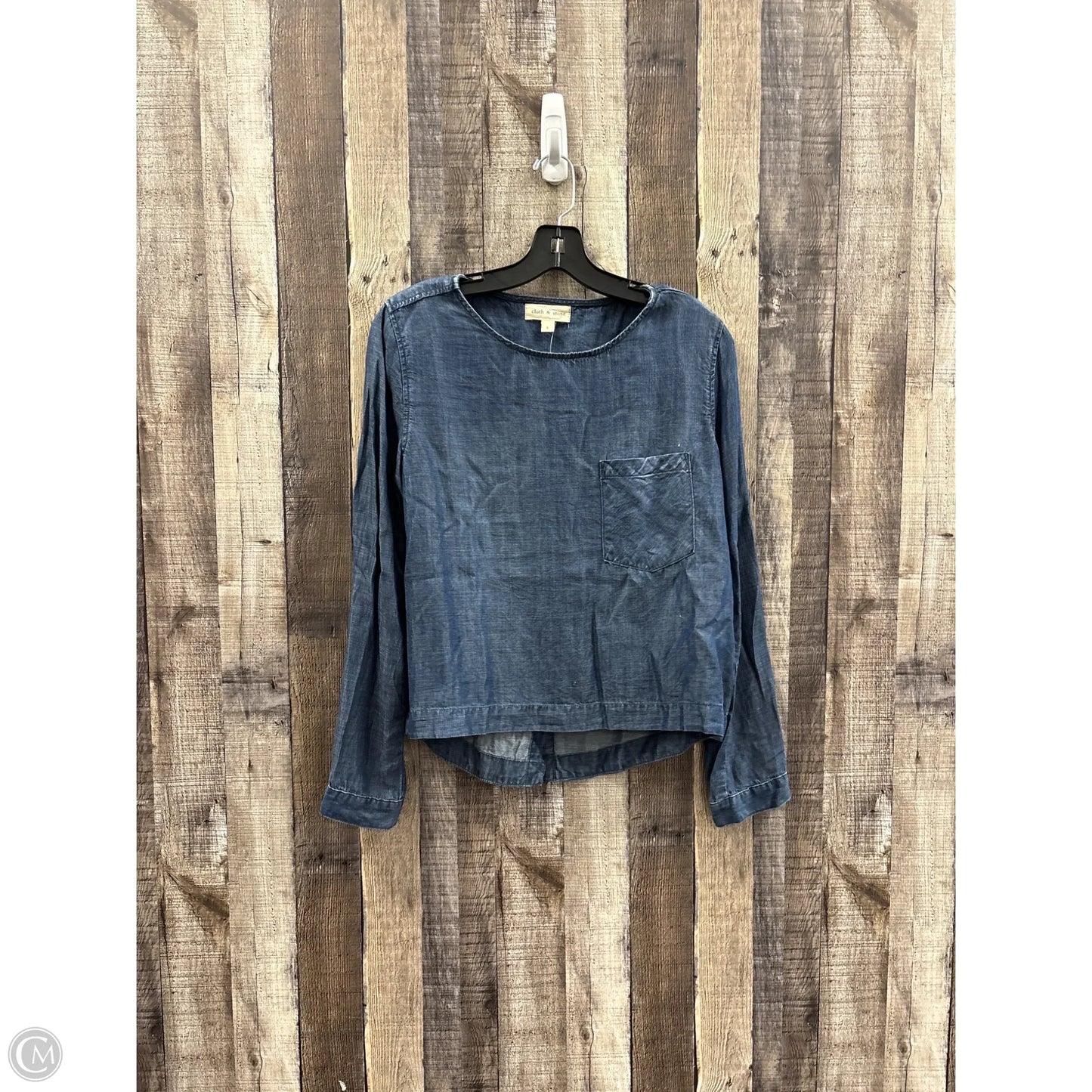 Top Long Sleeve By Cloth & Stone In Blue, Size: S