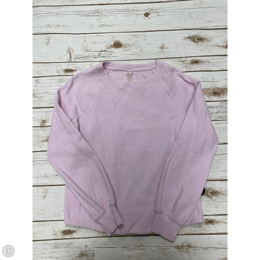 Athletic Top Long Sleeve Collar By Calia In Pink, Size: S