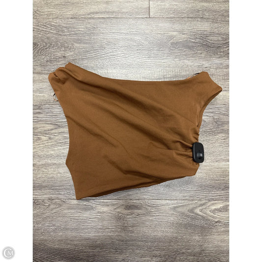 Top Sleeveless By Zara In Brown, Size: S