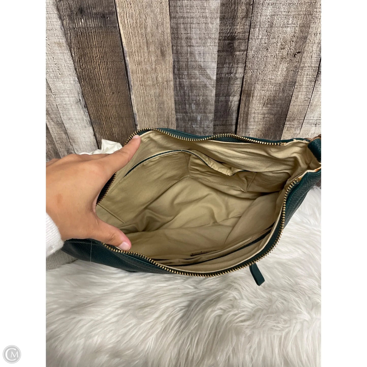 Handbag Leather By Cme, Size: Large