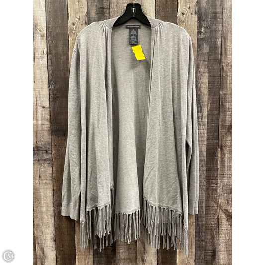 Sweater Cardigan By Chelsea And Theodore In Grey, Size: Xl